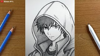 Easy Anime Drawing || How to Draw anime Step by Step || easy drawing for beginners