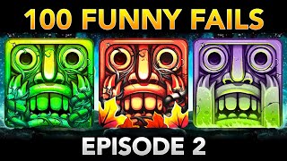 Temple Run 2 100 FUNNY FAILS (Episode 2) | Spooky Summit, Lost Jungle, Fall Jungle