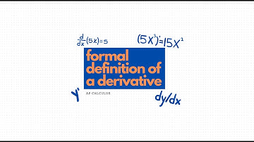 AP Calc Unit 2.1-2.2  Formal Definition of a Derivative