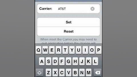 How to change carrier name iPod touch 5.1.1