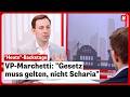 VP-Marchetti: "Gesetz muss gelten, nicht Scharia"