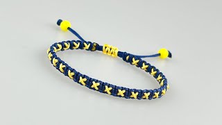 Starry Sky Bracelet  with Basic Knot | Simple Bracelet Tutorial for Beginners | Macrame Bracelets