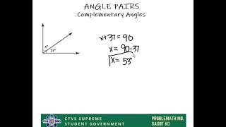 Complementary Angles | ProbleMATH Mo, Sagot Ko (Ep.6, Part 1)