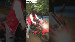 cewek cantik bawa Ninja-R 150 #otomotif #2tak #gaya #keren #seru #cantik #ganteng