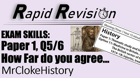 GCSE History Exam Skills - Edexcel Paper 1 Q 5/6 