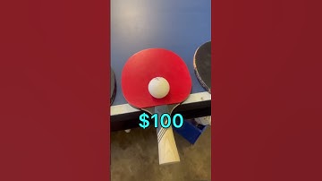 Can YOU tell the difference? 🤔🏓 $5 VS $250 🏓 #tabletennis #pingpong #serve #tips #shorts #racket