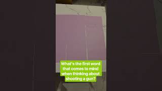 College students' one word reactions to shooting a gun during class field trip to the range