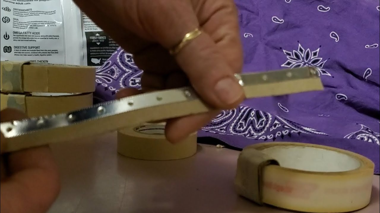 DebUtize® your REPURPOSED Cutting Strip & have Fast, perfect Masking Tape edges ~ DiveGirl Deb