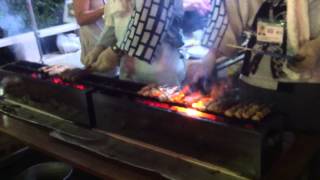 山下町の盆踊りの屋台