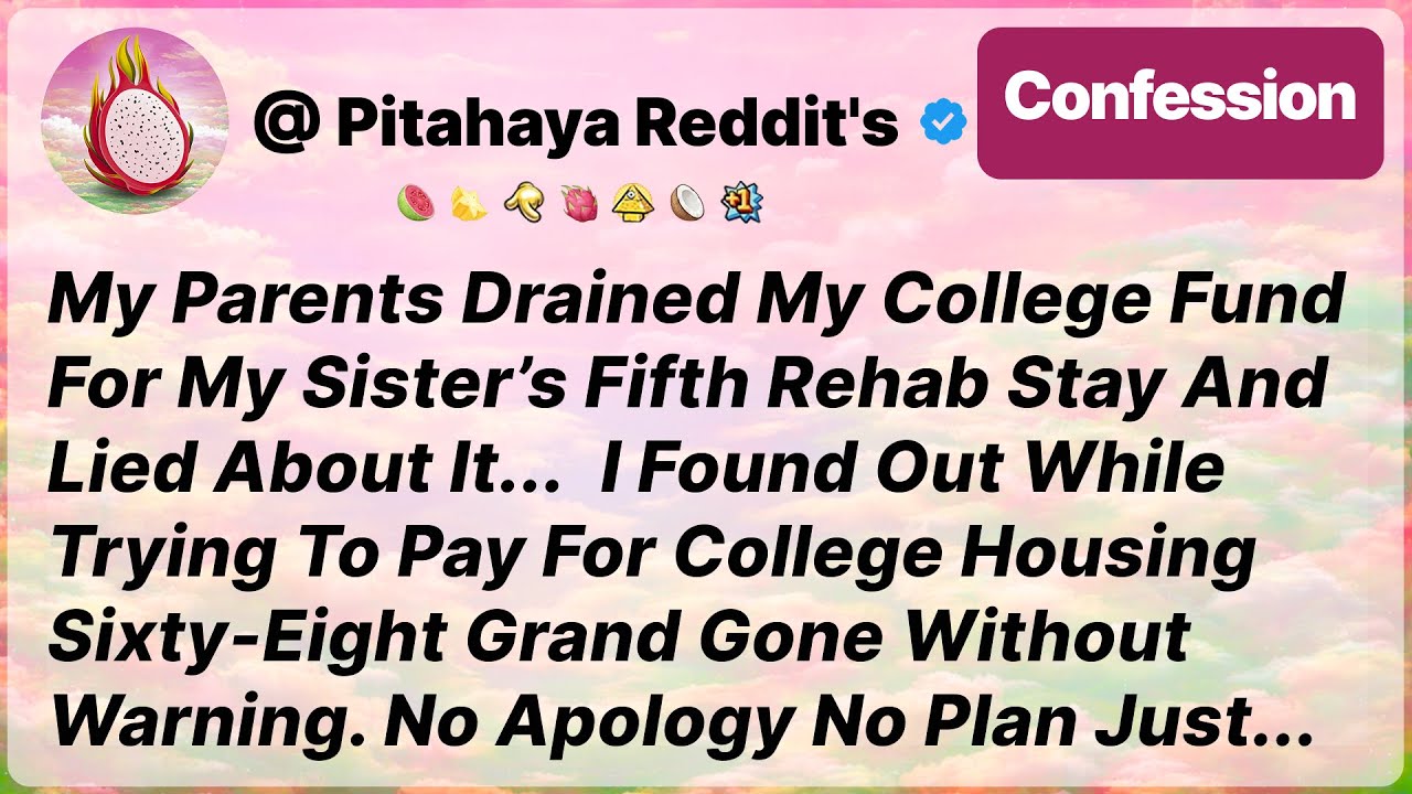 My Parents Drained My College Fund for My Sister’s Fifth Rehab Stay and Lied About - Reddit Stories