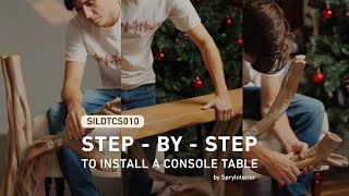 Simple Console Table Build | Console Table Assembly Instructions | 2025 Interior Design