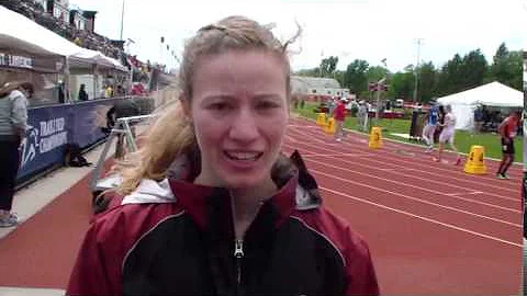 Heather Ingraham of Vassar after breaking 54 and w...