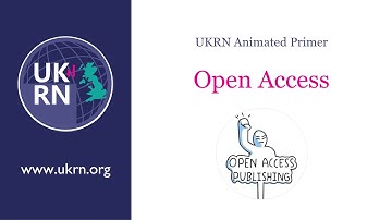 Open Access - a UKRN animated primer