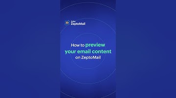 How to preview your email content on ZeptoMail?
