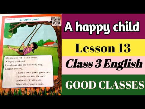 english class 03 lesson 13 a happy child scert cg book #goodclasses