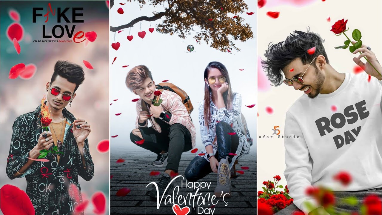 Picsart Valentine day photo editing!! Valentine day Editing in picsart