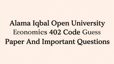 Aiou 402 Guess Paper| Aiou 402 Code Important Questions| Aiou 402 Code Guess Paper 2025| Aiou 402