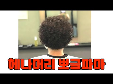 헤나 꾸준히 하시는 고객님, 일반펌으로 그냥 하는영상