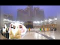أثناء صلاة المغرب مع هطول أمطار غزيرة على الحرم المكي الشريف بإمامة الشيخ ياسر الدوسري 6 صفر 1445 