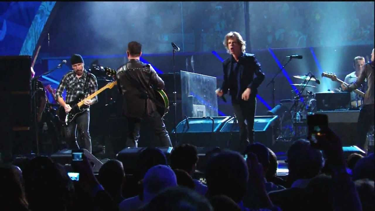 1080p U2 Mick Jagger and Fergie   Gimme Shelter Rock and Roll Hall of  Fame 2009