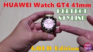 HUAWEI Watch GT4 41mm - Gold Color - Unboxing and First Impression - Perfect Stylish