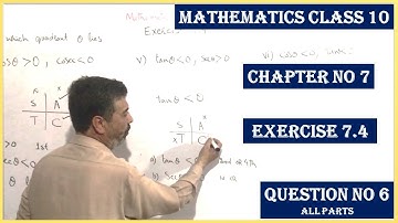 Mathematics Class 10 Chapter 7 Exercise 7.4 Question No 6 KP || Introduction to trigonometry