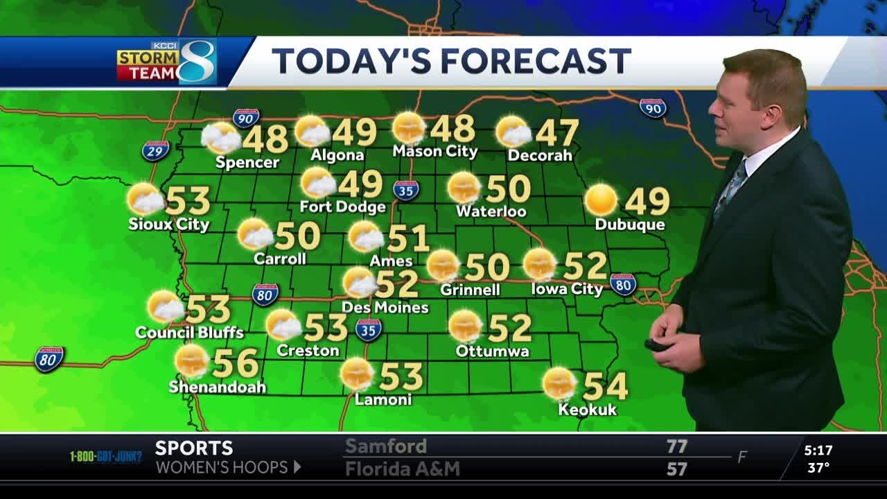 Iowa weather: The November chill returns today - YouTube
