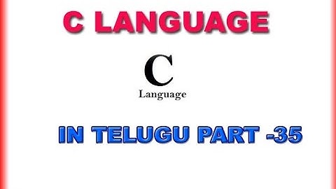 C Basics in Telugu String Length Part 35 [www.timecomputers.in]