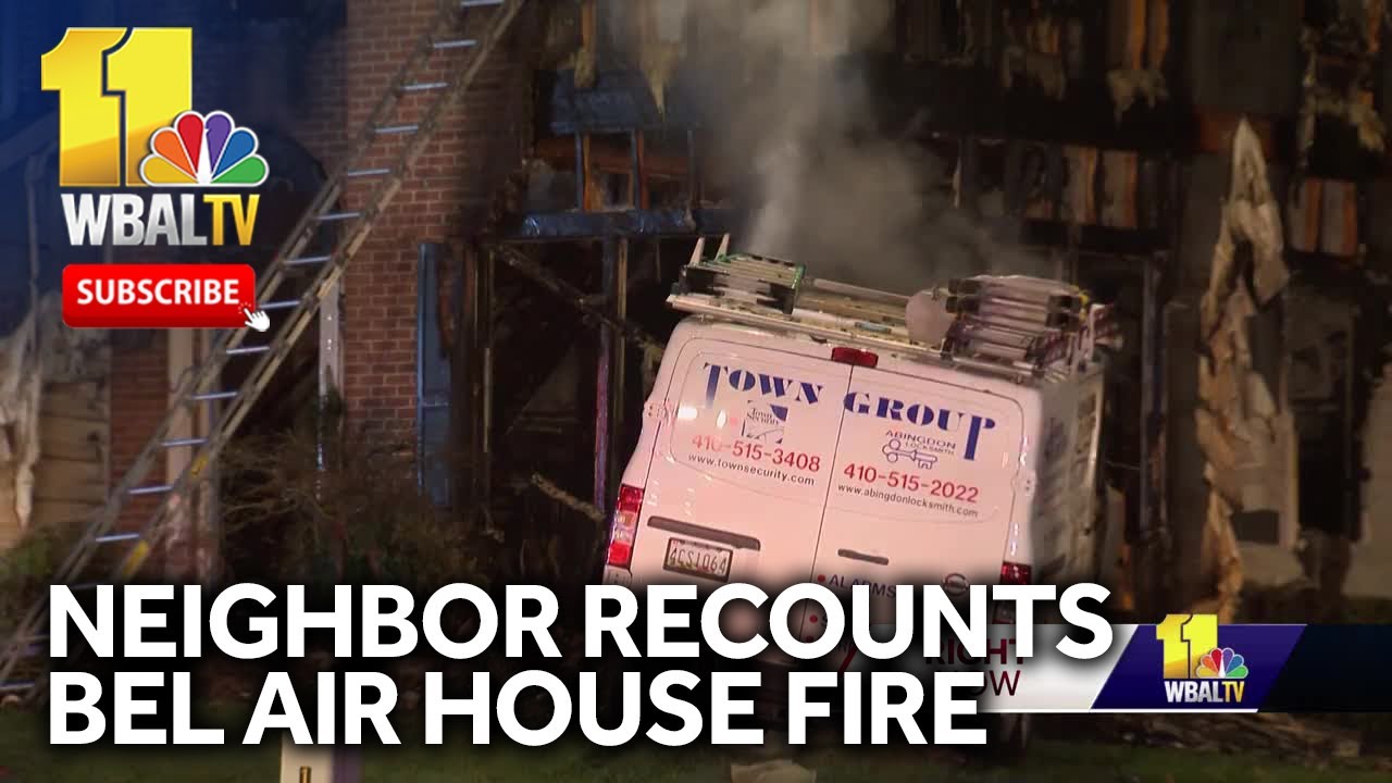 Neighbors recount Bel Air house fire, collapse - YouTube