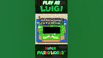Můžete hrát za Luigiho ve hře Super Mario World?