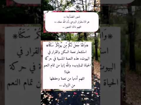 شعور الطمأنينة روائع الكلام كلام من ذهب 