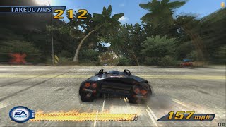 Burnout 3: Takedown | 212 Takedowns | Island Paradise Northbound Road Rage | Tuned Super