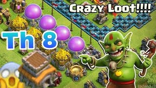 COC-How to get Millions of Loot in No Time | Best Farming Attack Strategy for TH8!!!
