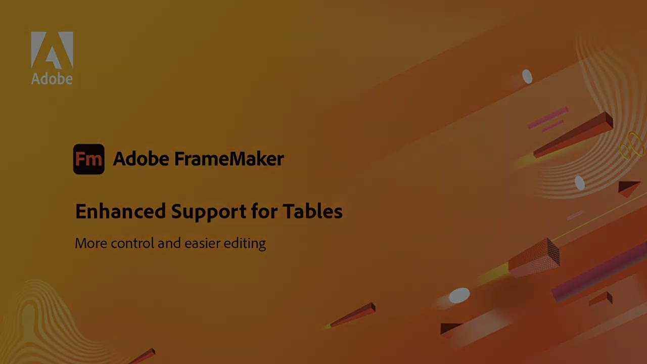 – Making FrameMaker faster and more efficient