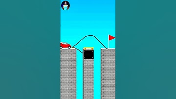 Draw Bridge Game 🚗😳 - Android Gameplay  #shorts