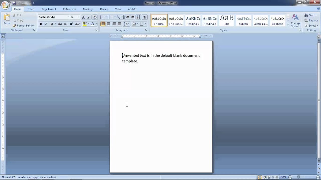 changing-default-new-blank-document-template-in-word-2007-youtube