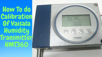 Two Point Calibration with Vaisala HMT360 Humidity Transmitter