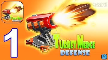 Turret Merge Defense - Gameplay Walkthrough Part 1 Tutorial Levels 1-30 (iOS,Android)