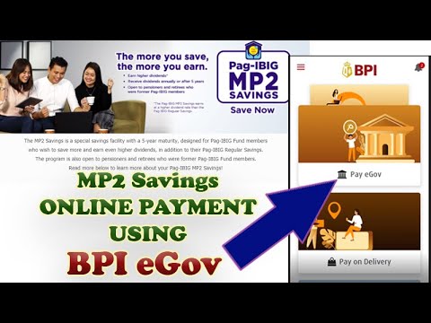 MP2 Savings | Online Payment using BPI eGov