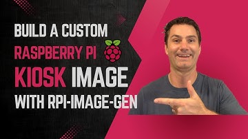 2025 Boot straight to a web based kiosk from a custom Raspberry Pi image built with rpi-image-gen