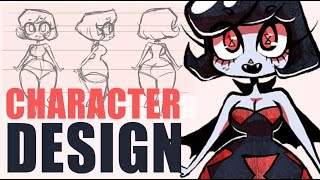 [DRAWING A VAMPIRE BABE] How to Design Cute Characters