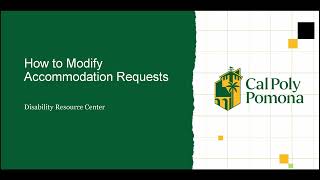 How to Modify Accommodation Requests