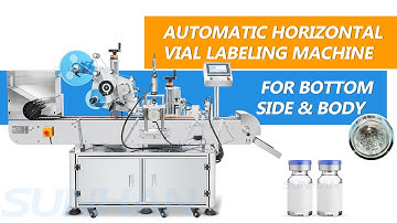 How To Use Automatic Horizontal Vial Bottle Labeling Machine For Bottom & Body Side
