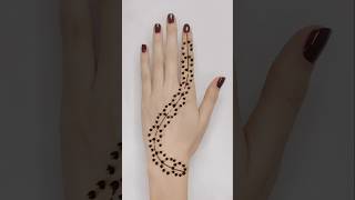 Simple Mehndi Design From Dots | Easy Mehndi Design| #mehndi #mehandi #henna #art #shorts #reels