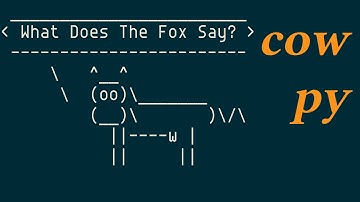 cowpy, Cowsay in Python 2 and 3