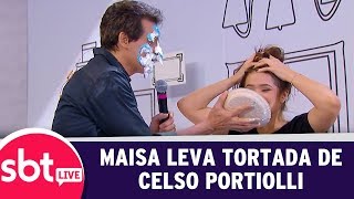 SBT Live com Teleton+ - Maisa leva tortada de Celso Portiolli | (09/10/17)