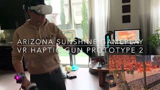Diy Vr Haptic Gun Prototype 2 New Gun Design - Arizona Sunshine Gameplay