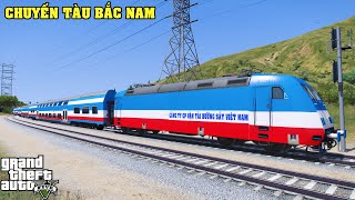 GTA 5 Điều Khiển Tàu Hỏa Chạy Tuyến Bắc Nam Chở  Hành Khách Đi Trên Chuyến Tàu Tốc Hành Nhanh Nhất screenshot 3