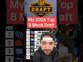 My Mock for the Top 8 Picks of the 2026 NFL Draft 🙏🏻 #nfl #football #nfldraft #mockdraft