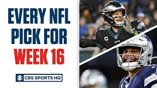 Brady Quinn and Pete Prisco make EVERY WEEK 16 NFL Pick | CBS Sports HQ